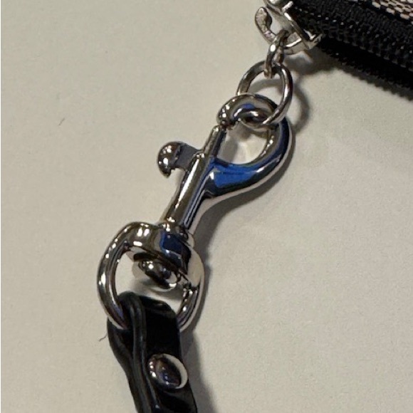 Coach Wristlet signature Monogram Black and White Purse - Picture 4 of 16